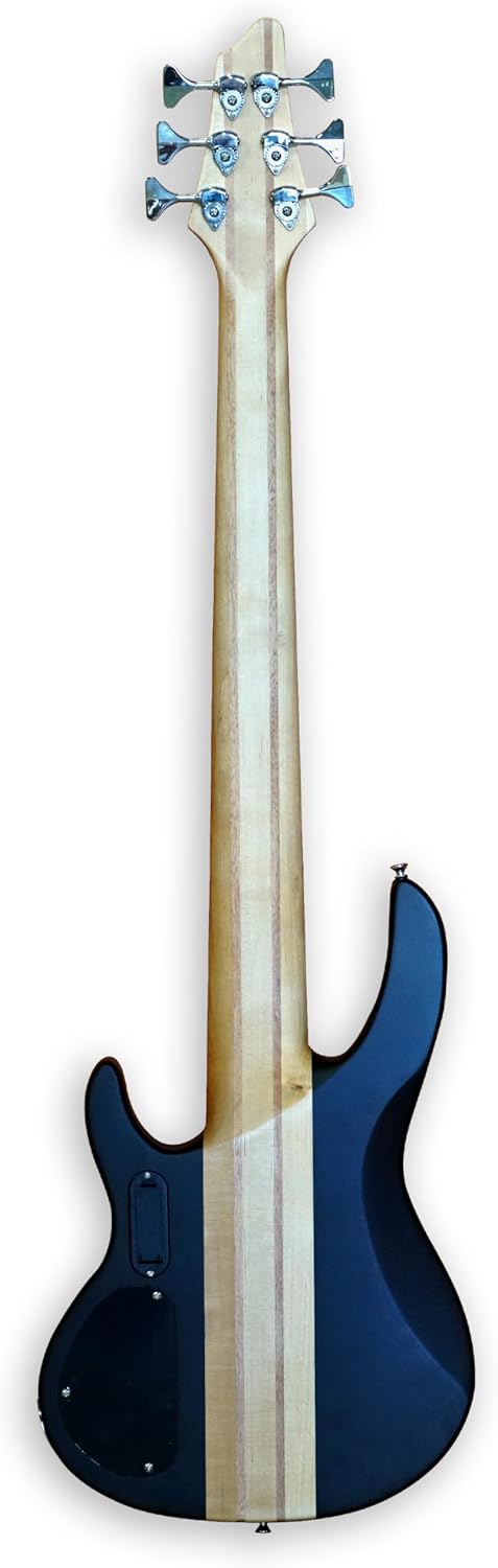 TARIO Fretless 6 string through-neck electric bass Guitar Millettia Laurentii body