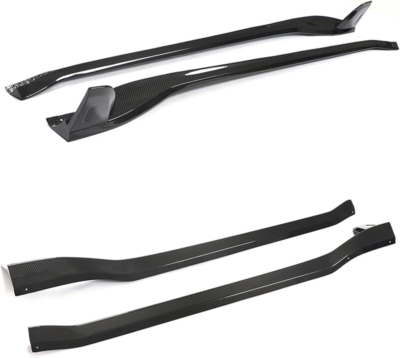 Car Side Skirts Apron Extensions Compatible for Porsche 911 Turbo S 2019-2023 Side Skirts Car Accessories Body Kit Dry Carbon