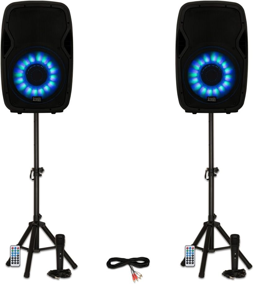 Acoustic Audio AA15LBS Powered 2000W 15