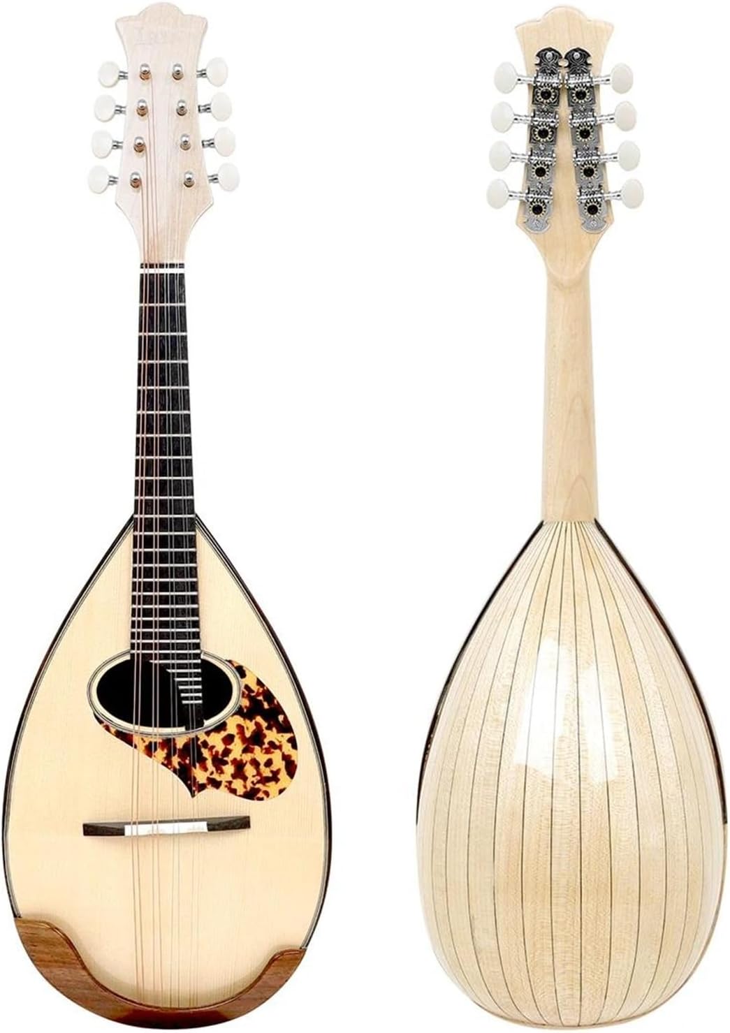 8 Strings Mandolin Guitar Maple Wood Spoon Shaped Handmade Wooden Musical Instrument Mandolin Instrument Kit