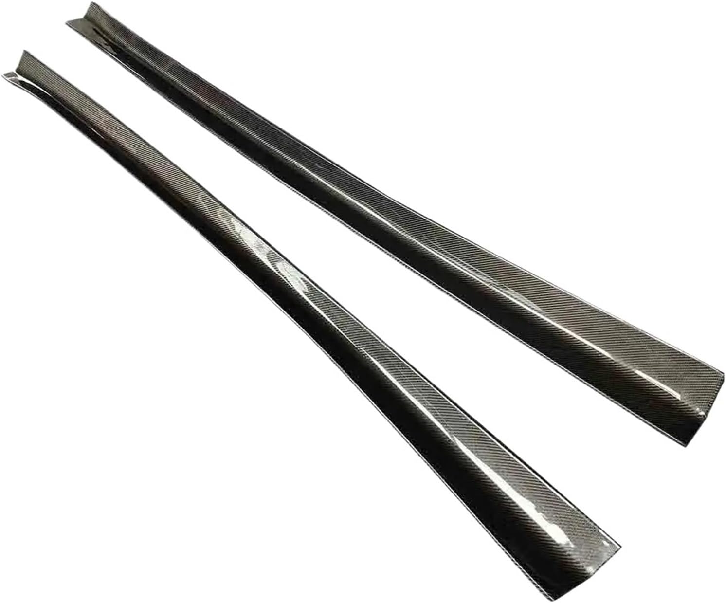 Carbon Fiber Side Skirt Compatible with Ferrari California 2008-2014 Auto Racing Car Style Side Door Bumper Splitter Body Kit(Forged Carbon)