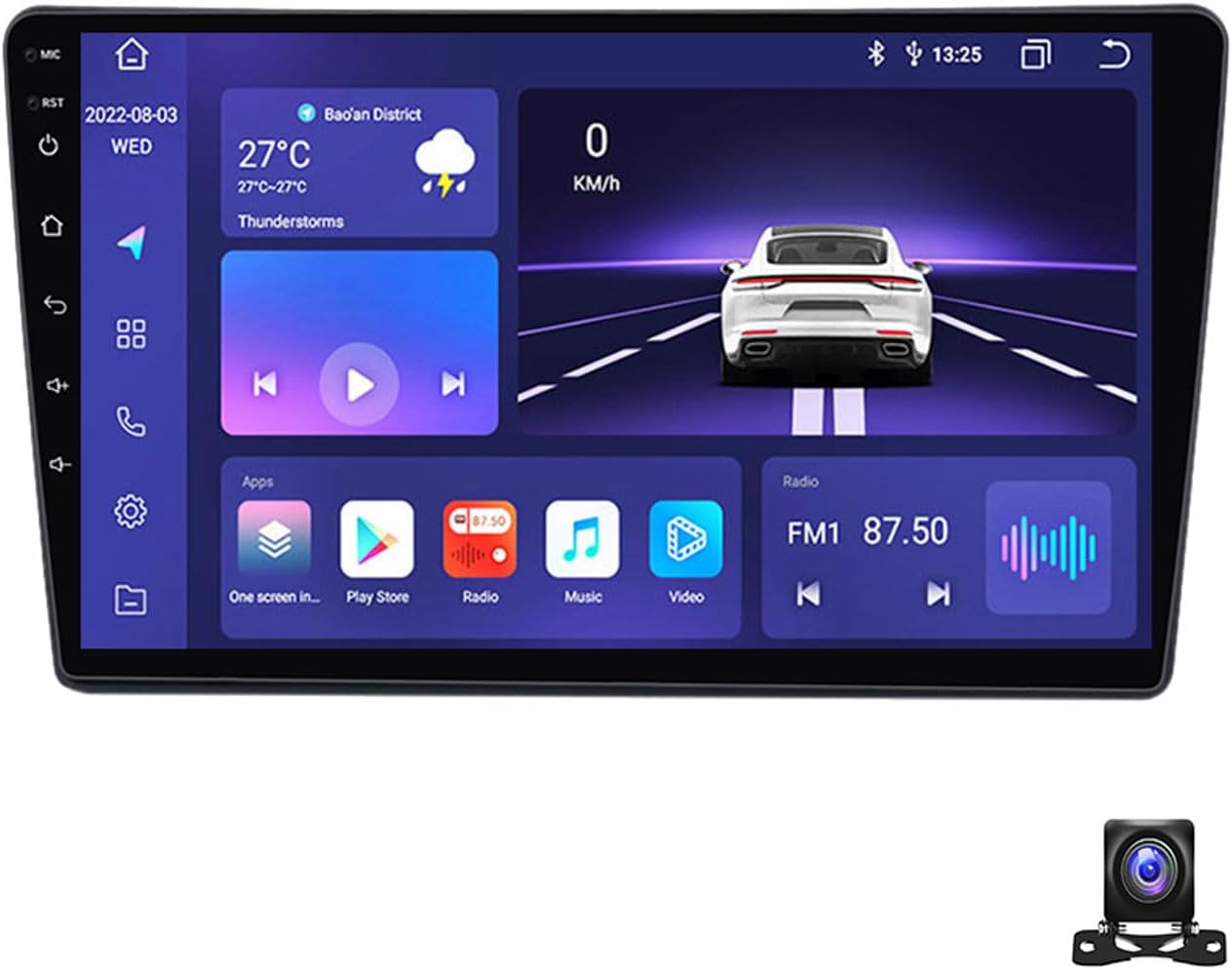 9 Inch Android 13 Car Radio Compatible with Toyota Sienna 2004~2010 Bluetooth Car Stereo Compatible with Carplay Android Auto, Navigation, Steering Wheel Controls, Backup Camera,M800S 8G+256G