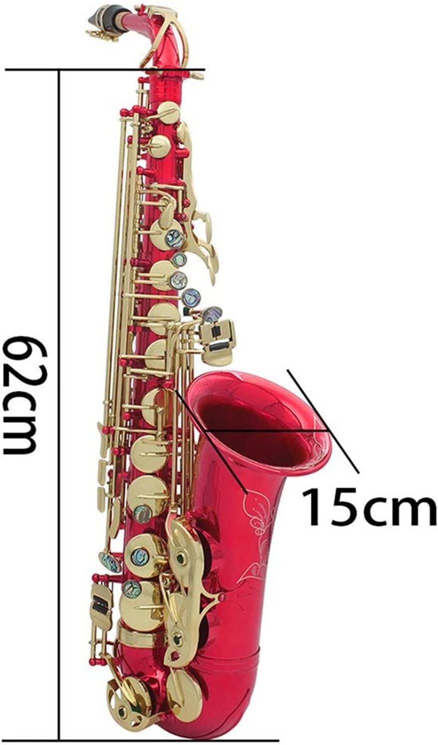EB Alto Saxophone Brass Colorful Lacquered E Flat Sax Woodwind Instrument with Accessories