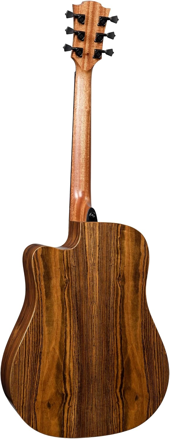 LAG Guitars HyVibe 30 Dreadnought Cutaway Gloss HV30DCE