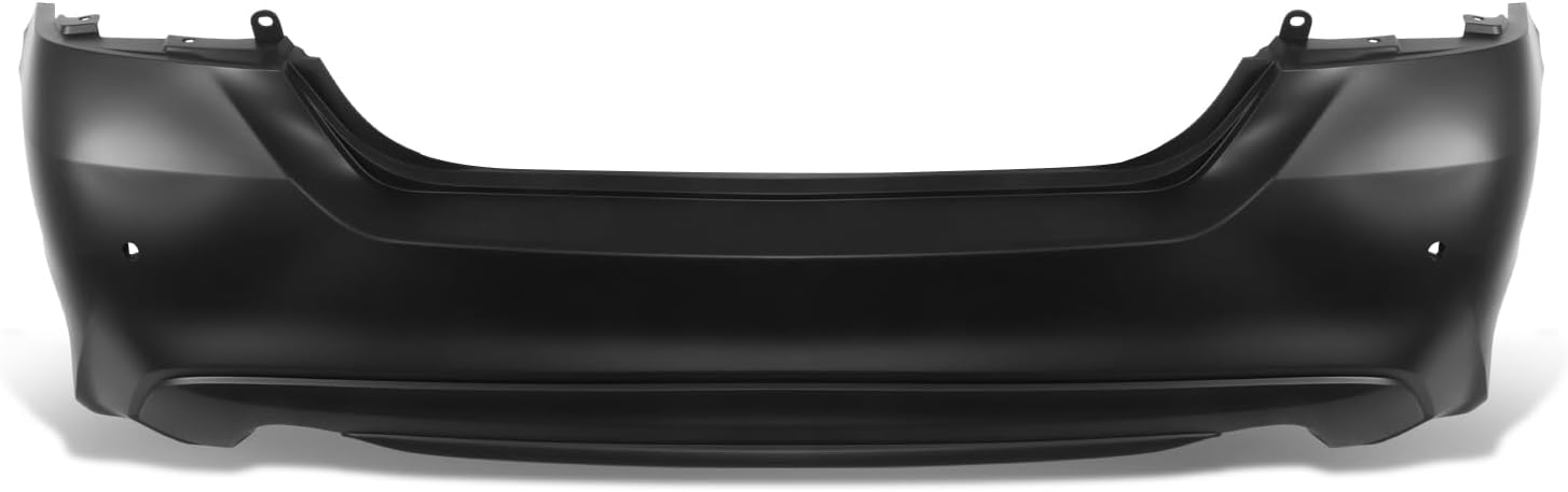 DNA MOTORING Rear Bumper Cover Compatible with Nissan Altima 2016-2018, with Parking Aid Sensor Holes, OEM-BUMP-NI1100311, 850229HS2H