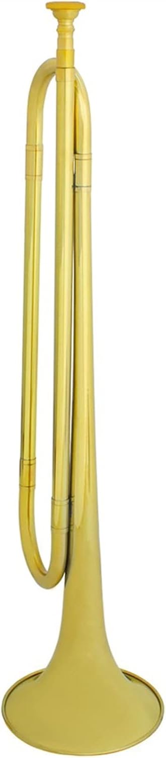 Trumpets Beginner Youth Horn Battle Trumpet Brass Musical Instrument School Band Cavalry Beginner Military Orchestra Bugle Call to Charge Trumpet Set (Color : Golden)