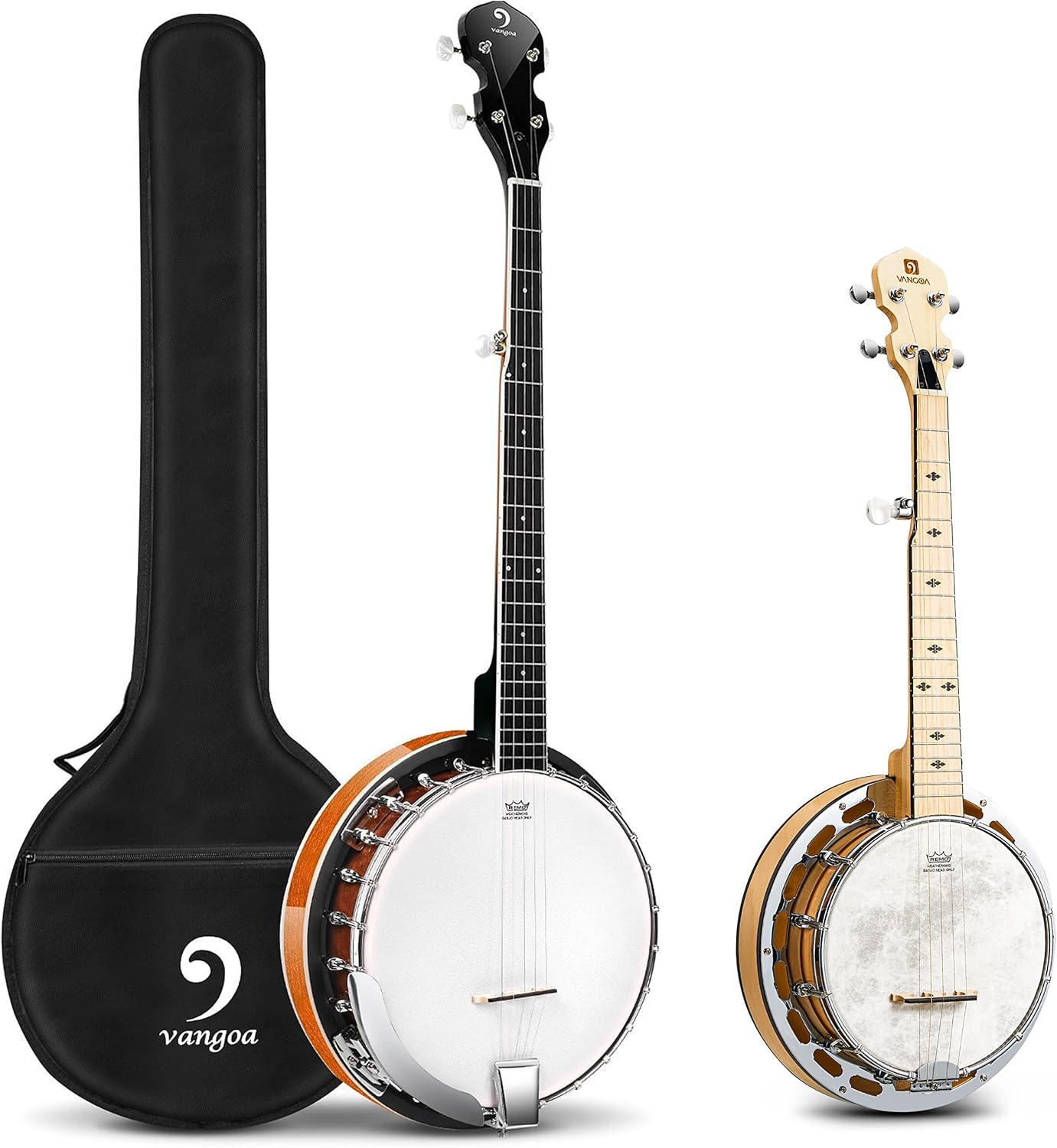 Vangoa Banjo 5 String Full Size and 28 Inch Banjo with Tone Ring