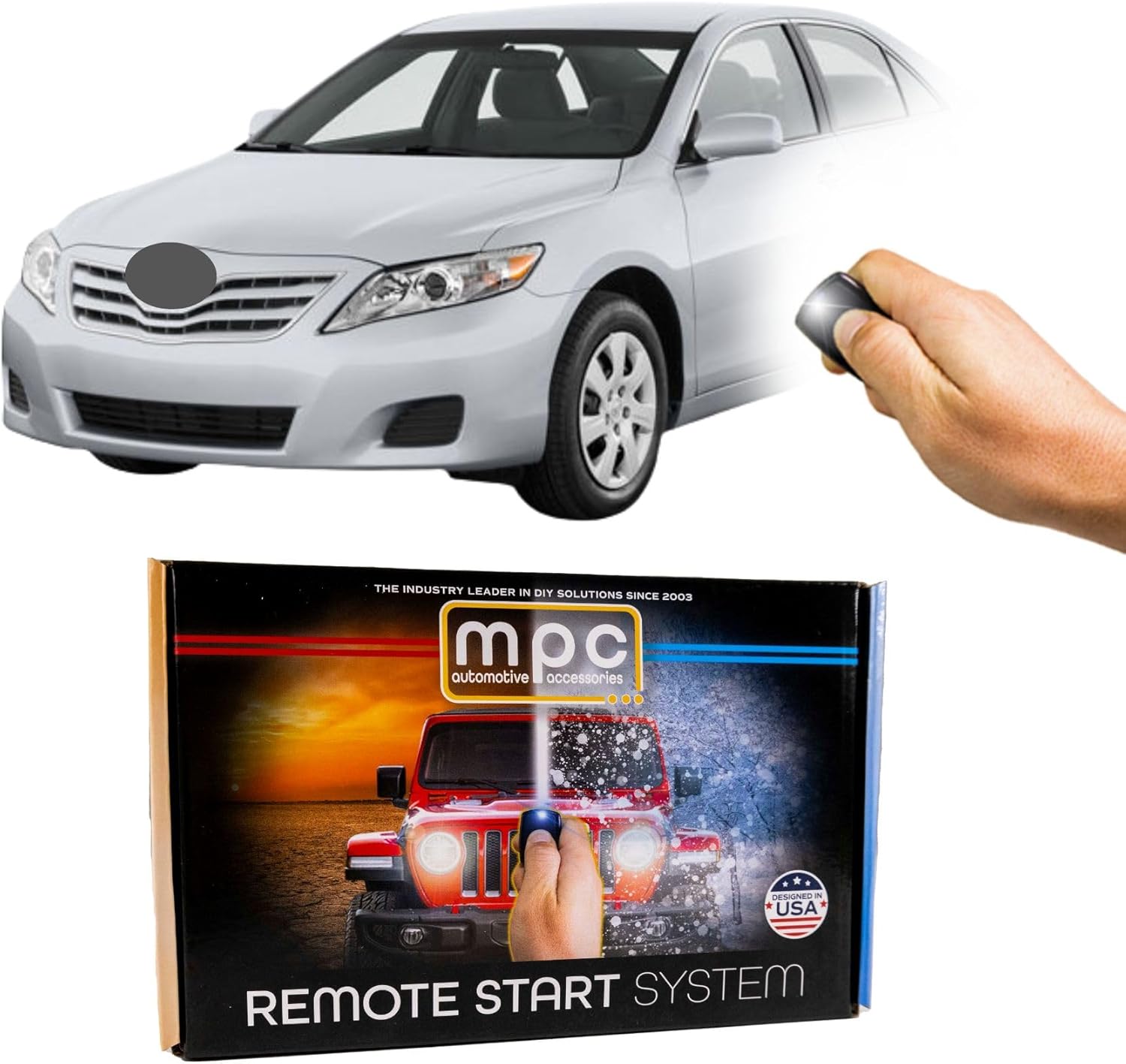 MPC Complete Add-On Remote Start Kit Compatible with Toyota Camry 2007-2011 - Hybrid - Uses Factory Remotes - Firmware Preloaded