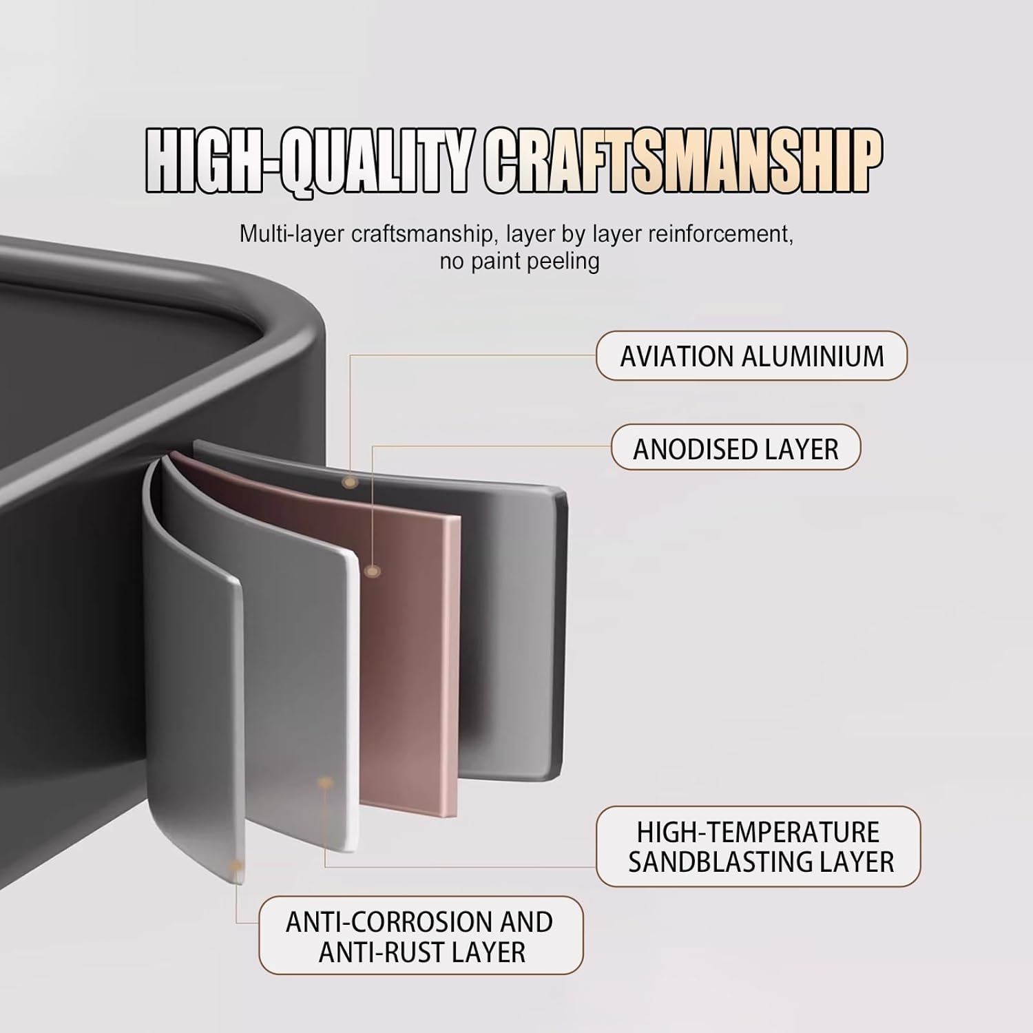 No Drilling Shower Caddy, Bathroom Corner Storage Shelves with Rod and Hooks, Triangular Basket, High Load Capacity(Triple layer)