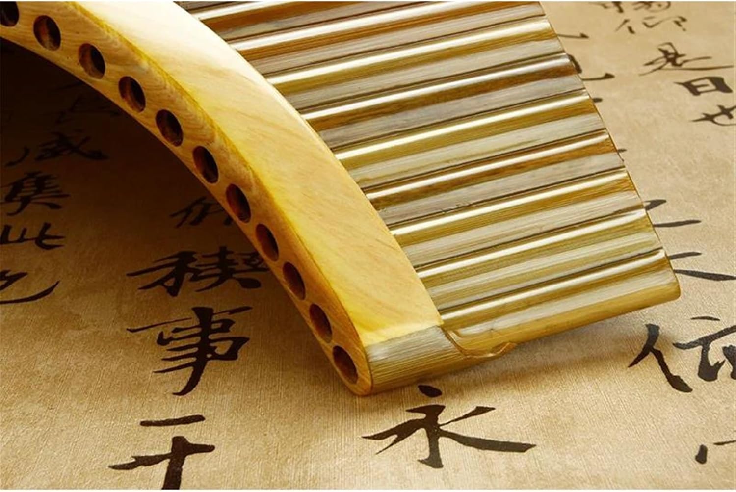 pan flute for beginners Chinese Traditional Musical Instrument 25 Pipes Pan Flute C Key Pan Pipes Woodwind Instrument Pan Flute In C Key (Color : Right)