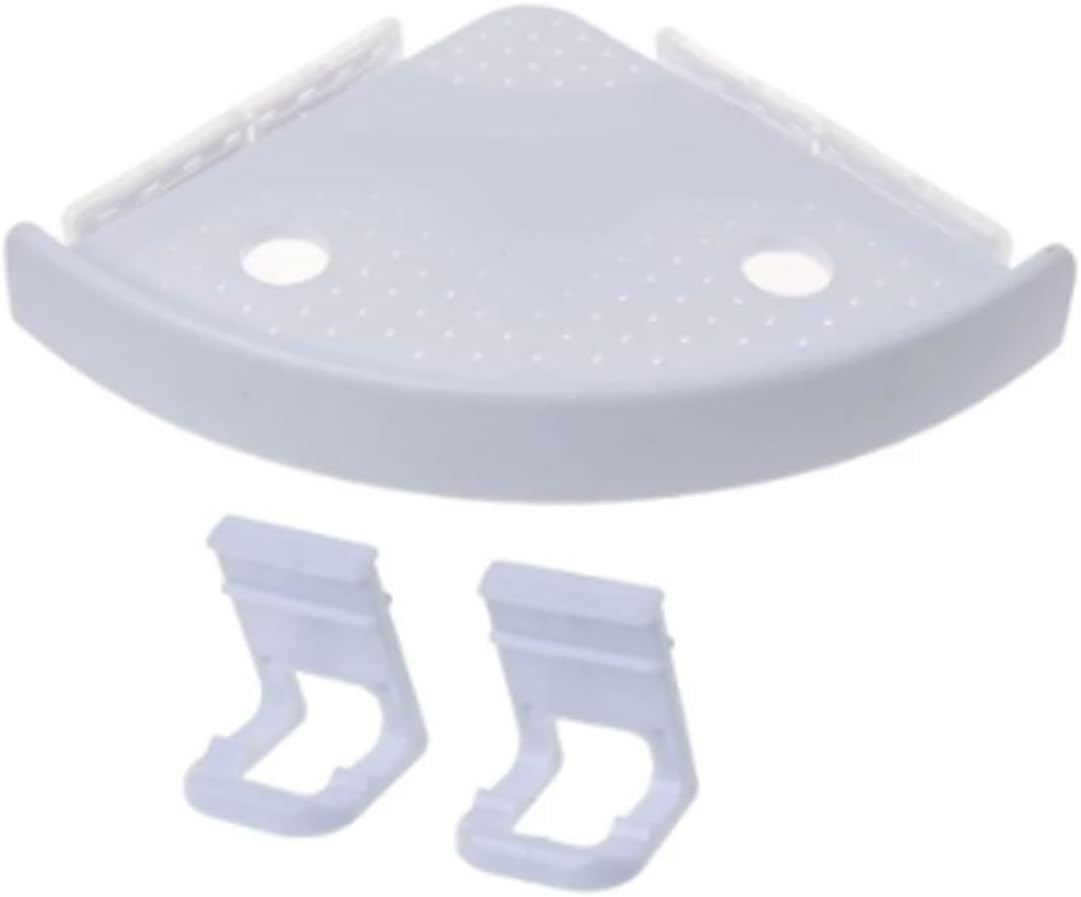 Bathroom Corner Shelf Triple Wall Corner Mount Storage Holder Non-Marking Shelf
