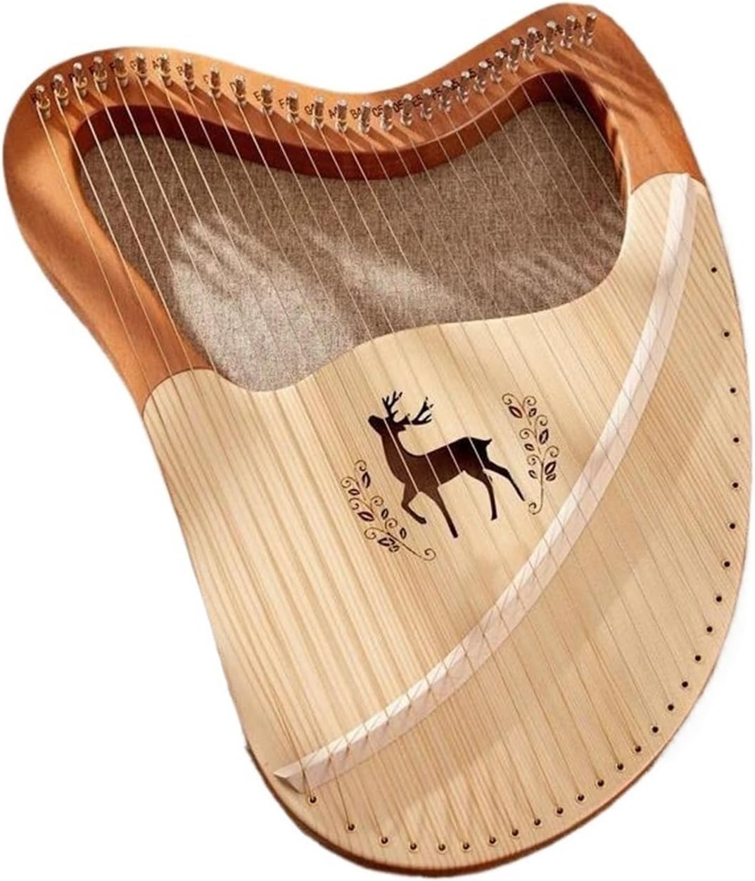 Lyre Harp Set 21/24/27/32 Strings Lyre Harp Wooden Gift Beginner With Parts(27)