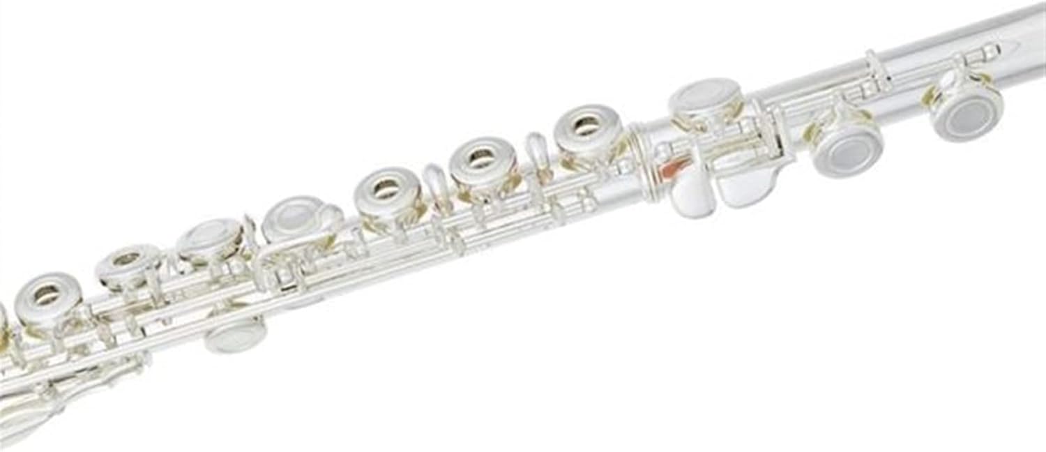 TSTS Flutes Musical Instrument 16 Key Open Holes Flute Nickel Silver-Plated Head Body and Machine Heads E-Mechanism Ring Keys Offset G Woodwind