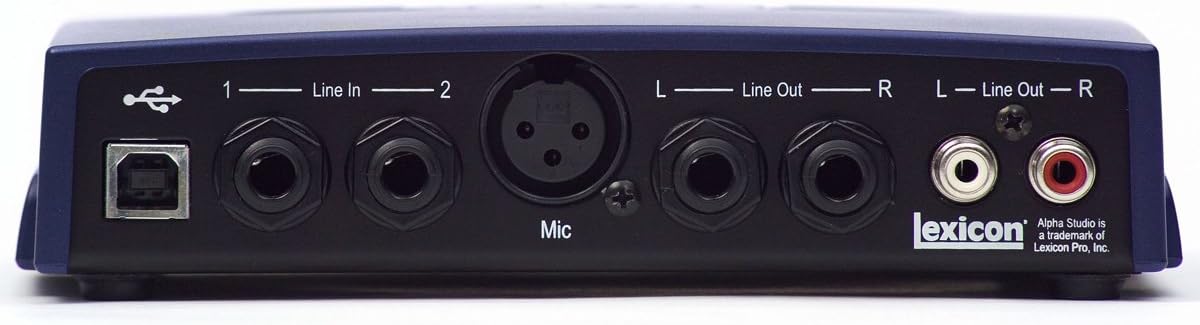 Lexicon Alpha Multi-Channel Desktop Recording Studio, 2x2x2 (2-input, 2-bus, 2-output)
