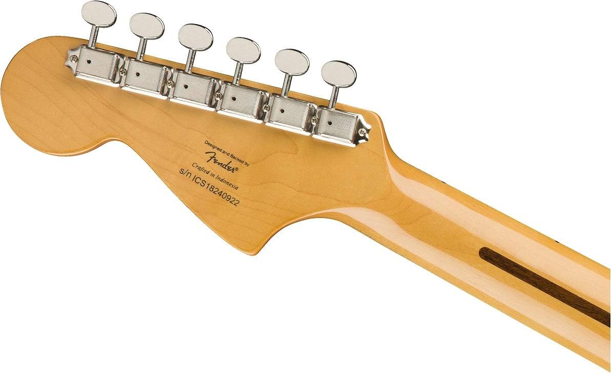 Squier Classic Vibe 70s Jaguar Electric Guitar, with 2-Year Warranty, Black, Laurel Fingerboard