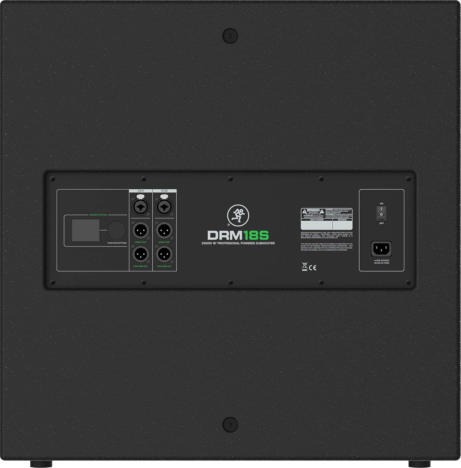 Mackie DRM18S 18-Inch 2000W Powered Subwoofer Bundle with Gator Frameworks Standard 35-54