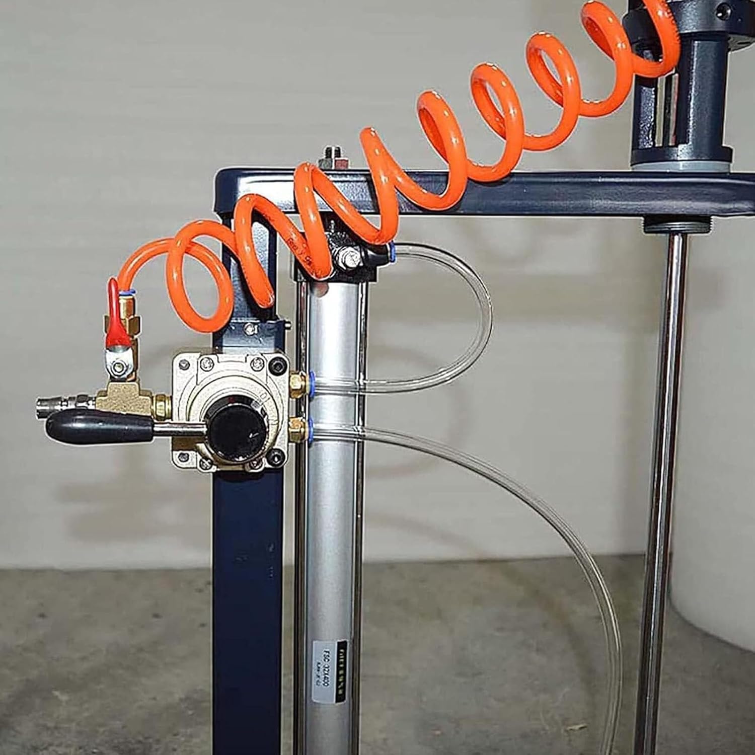 Automatic Paint Stirring Machine, 1500-3000rpm Pneumatic Air Automatic Paint Mixer, 5 Gal/20l Lift Agitator, Desktop Vertical Air Agitator