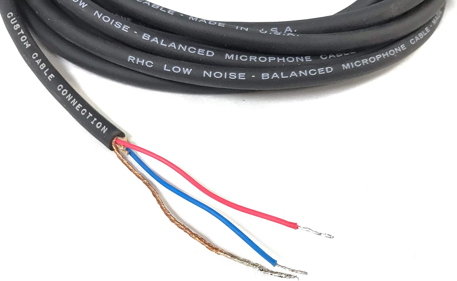 150 Foot Custom Cable Connection Pro-Audio XLR Balanced Microphone Male to Blunt Economy Cable