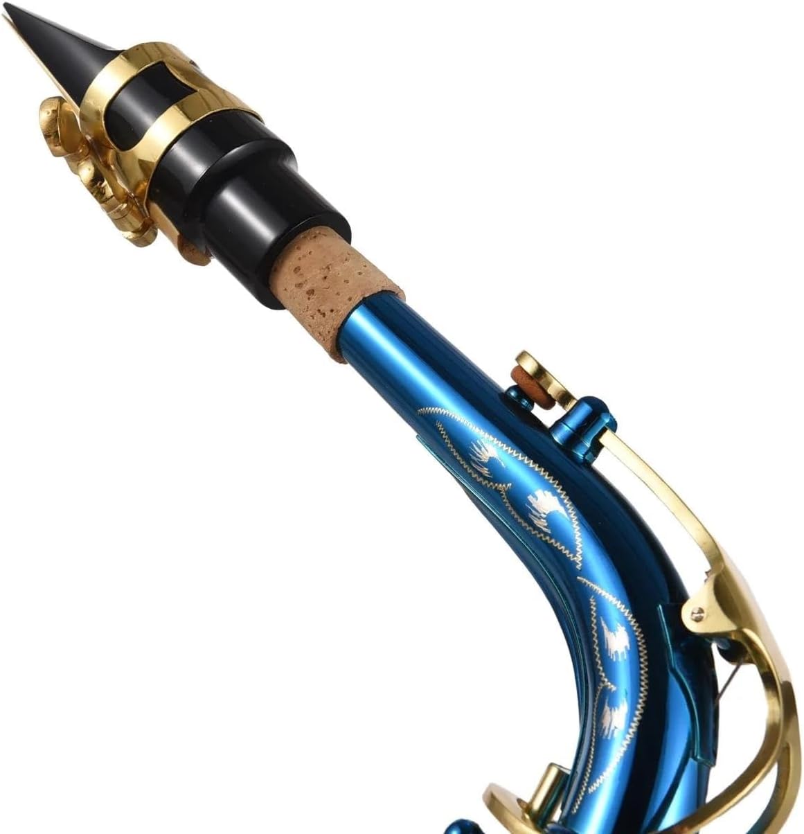 VBDEFRT Woodwind Instruments Brass Engraved Eb E-Flat Alto Saxophone Sax Buttons Wind Instrument With Case Cloth Belt Brush