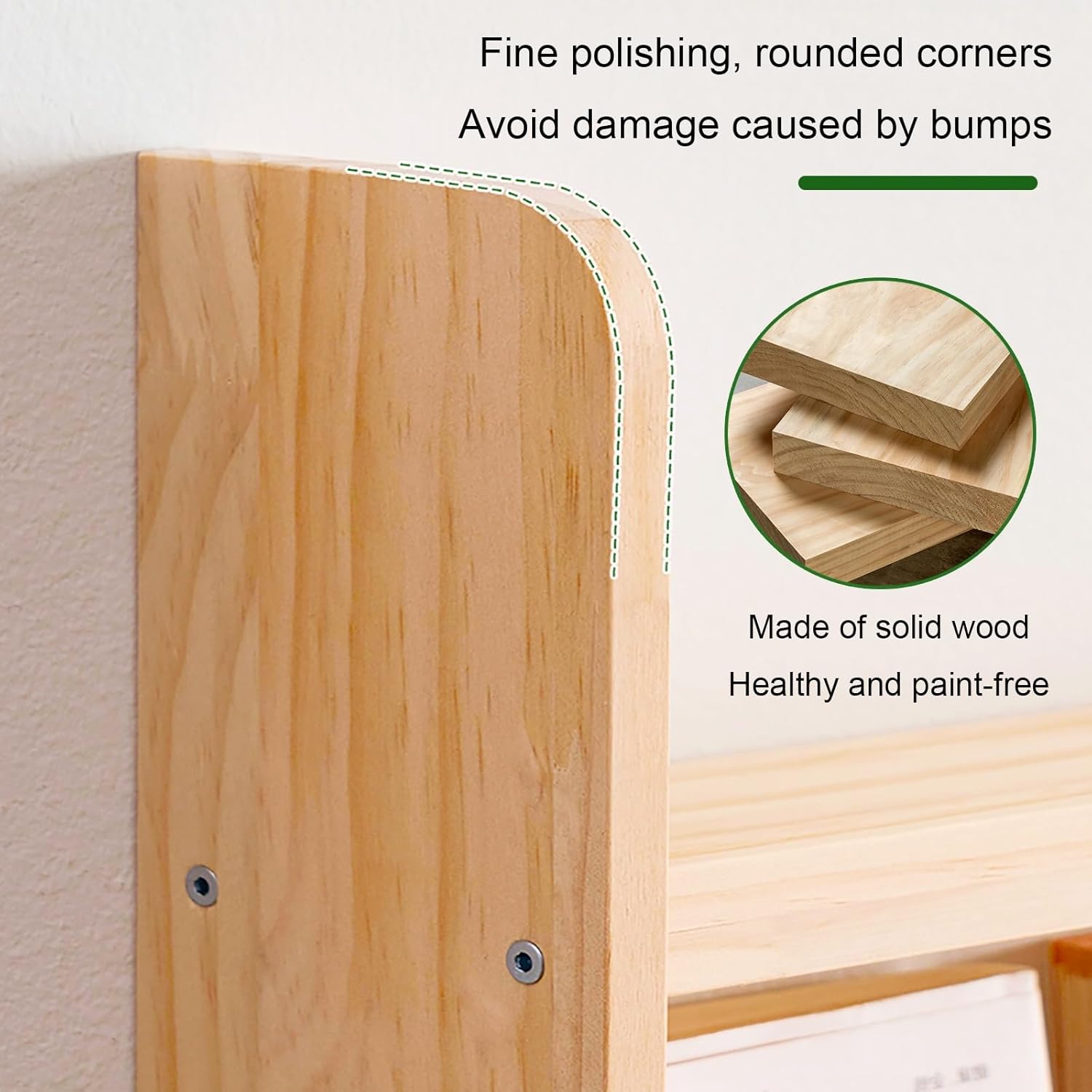 Behind Door Bookshelf, 4/5-Tier Wall Mounted Book Display Shelf, Storage Organizer, Space-Saving Open Storage Rack for Kids Room, Living Room, Study(120 * 60cm/47.2 * 23.6in)