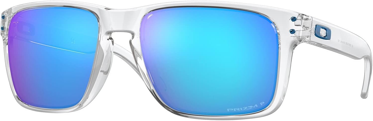 Oakley OO9417 Sunglasses Bundle: OO 9417 HOLBROOK XL 941707 Polished Clear and Eyewear Cleaning Kit