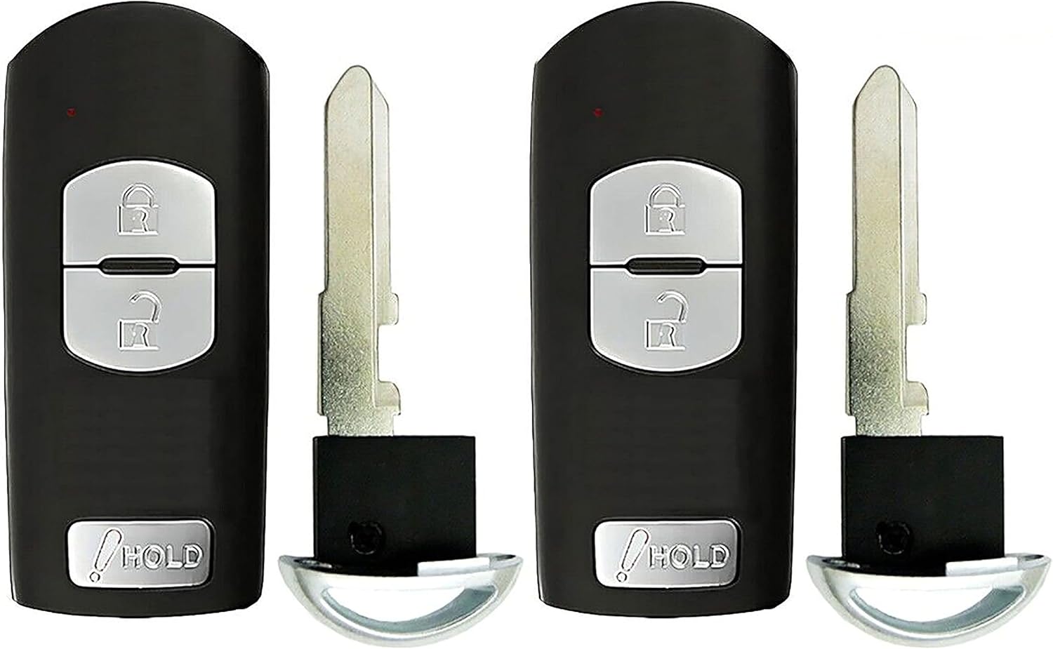 2X New Replacement Key Fob Remote Compatible with & Fit for Mazda Vehicles (Read Description) - MPN WAZSKE13D01-01