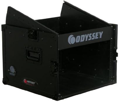 Black 10U Top Slanted 6U Vertical Pro Combo Rack