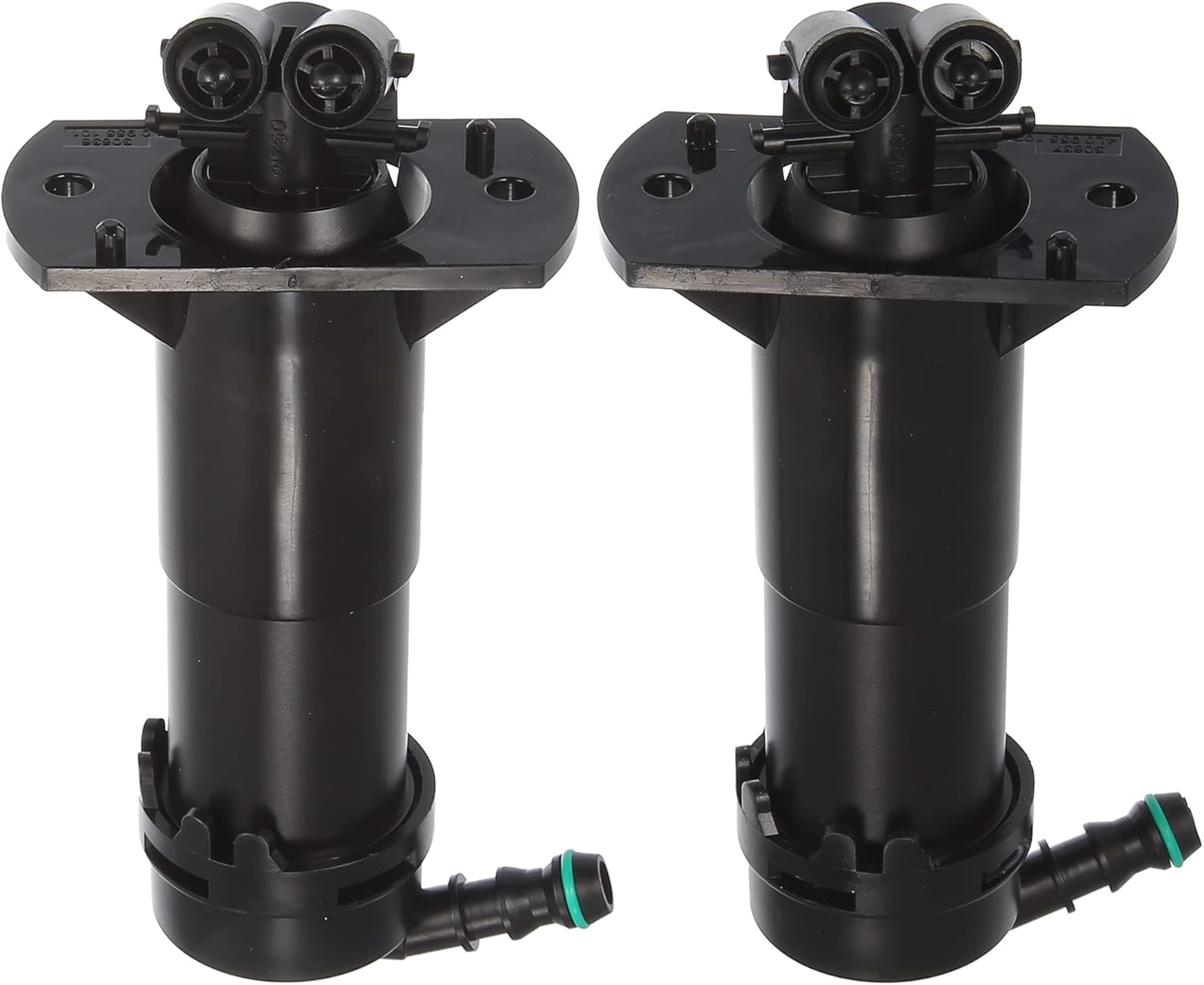 Left Right Headlight Washer Nozzle Jet Fit for Audi Q7-2 Pcs Black