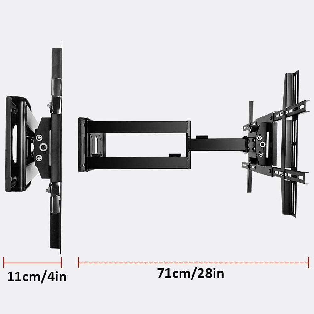 Sturdy Iron TV Wall Mount Stand for 32 50 inch TVs Swivel Tilt Bracket Height Adjustable Max 15KG 400x400mm. (Style #3 A)