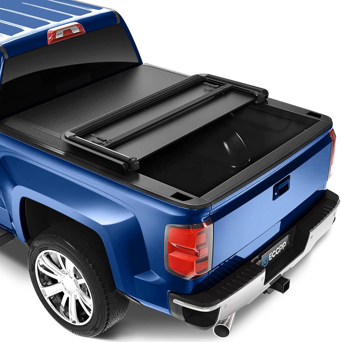 ECCPP Soft Tri-Fold Truck Bed Tonneau Cover fit for Dodge for Ram 2500/3500 2010-2019 Fits 5.8FT Truck Bed No-Drill Install,Black