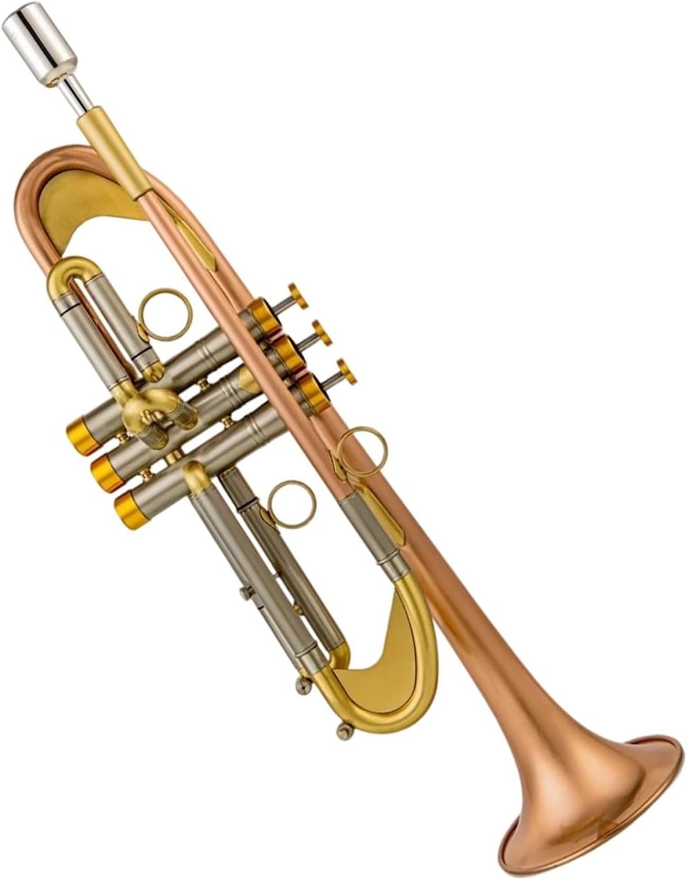 Trumpet Brass Set Bb Trumpet Phosphor Bronze Plated Professional Brass Instrument With Box