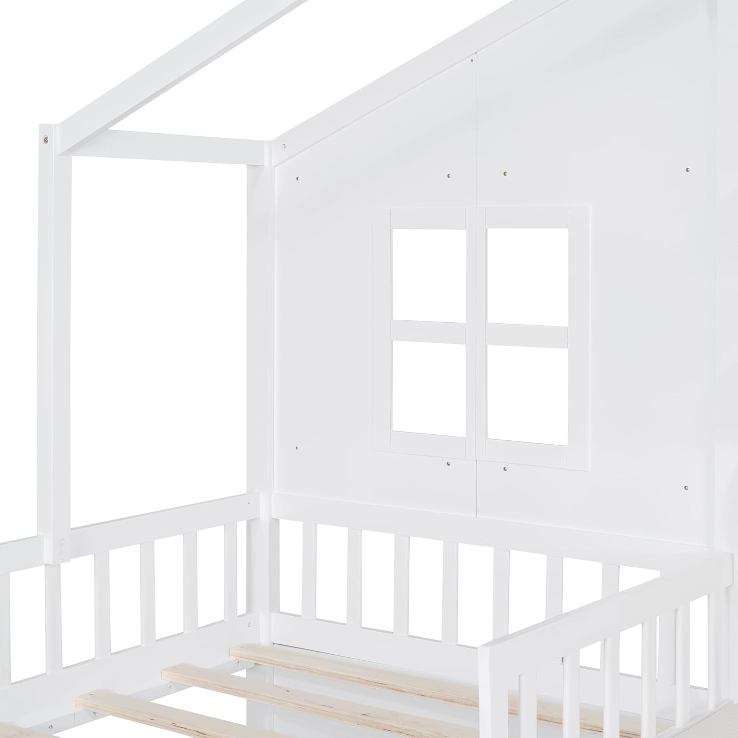 Twin Daybed Frame with Trundle and Charging Station, Upholstered Velvet Daybed with USB Ports and Storage Pockets, Solid Wood Slats Sofa Bed for Living Room, Guest Room, Apartments White (Product F)