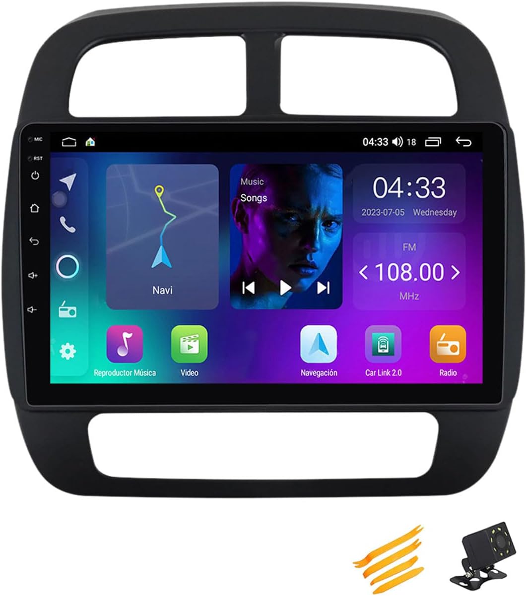 Android 13 Car Stereo Bluetooth CarPlay 2 DIN Touch Screen Compatible with Renault K-ZE 2015~2019 9In QLED Display Car Radio with Navigation Android Auto FM RDS SWC,4 Core NF1 1G+32G
