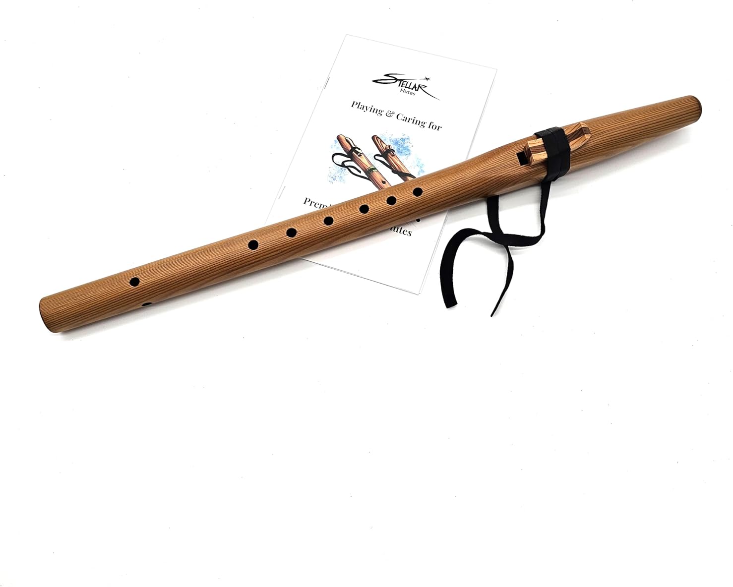 Beginner Native American Style A Flute Package for Small Hands with Book (Bag Not Included) by Stellar Flutes