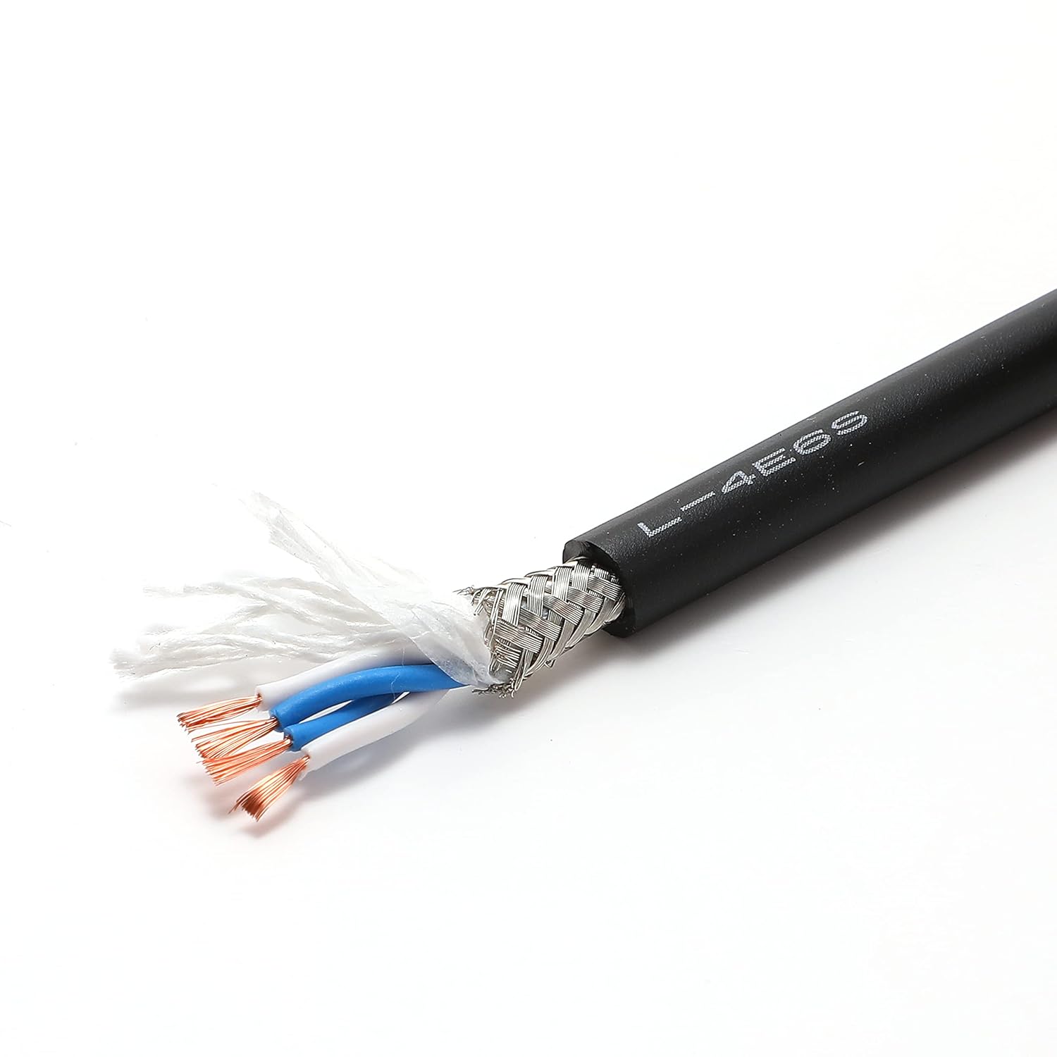 DIY Customized Line XLR Male to Female Cable XLR Balance Line Mixer Audio Cable CANARE L-4E6S Wires, NEUTRIK Gold-Plated 3 Pin XLR Plug (XLR Cable-White and Black Mix Braided Sheath, 3 Meters/Pack)