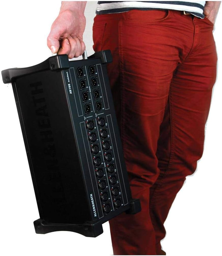 Allen & Heath AB168 Remote Audio Rack/Portable Stage Box for GLD and Qu Series, 16 XLR Input, 8 XLR Output (AH-AB-168)