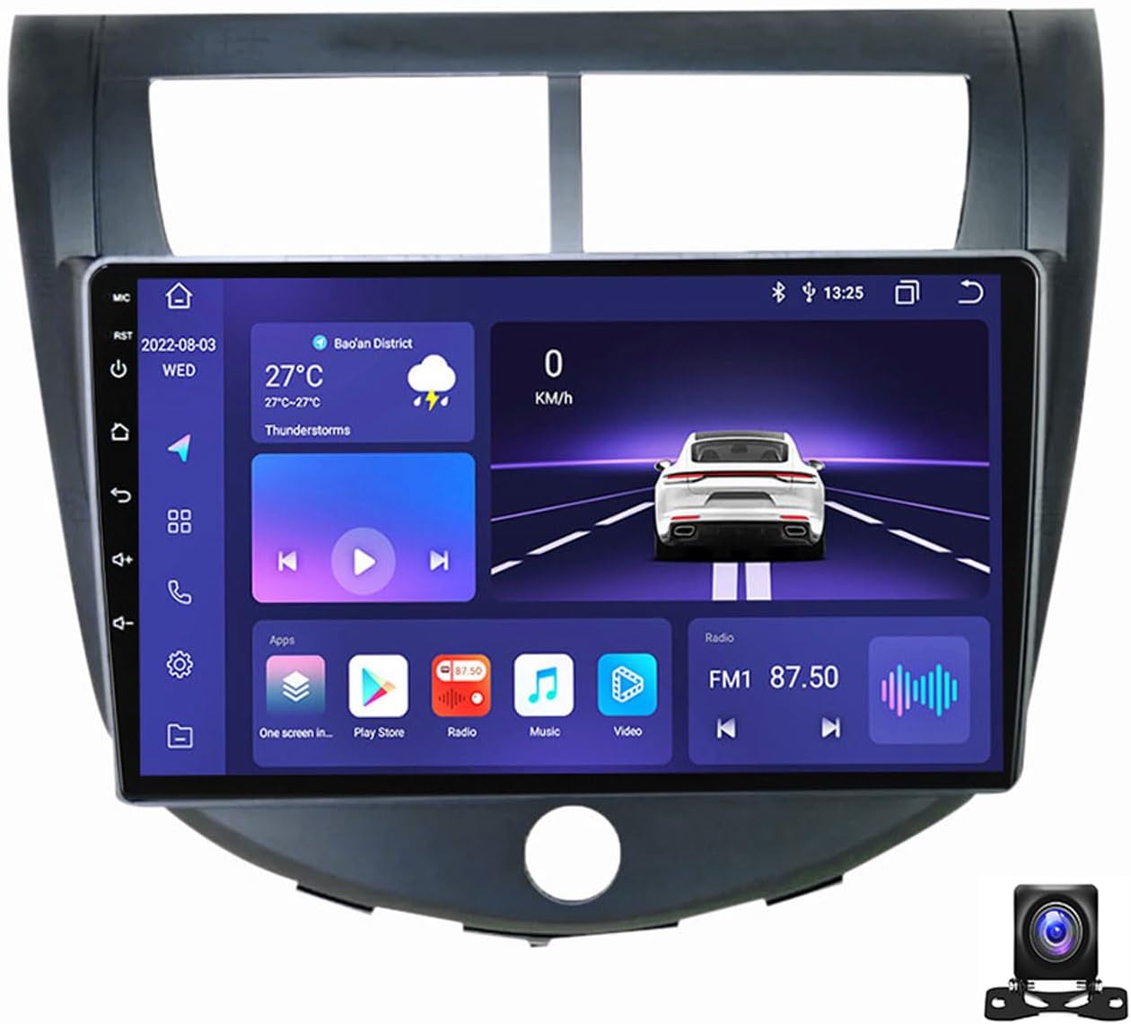 9 Inch Car Stereo Double Din Radio Compatible with JAC J4 2013~2014 Car Multimedia Navigation Compatible with Carplay Android Auto, Navigation, SWC, Backup Camera,M800S 8G+256G