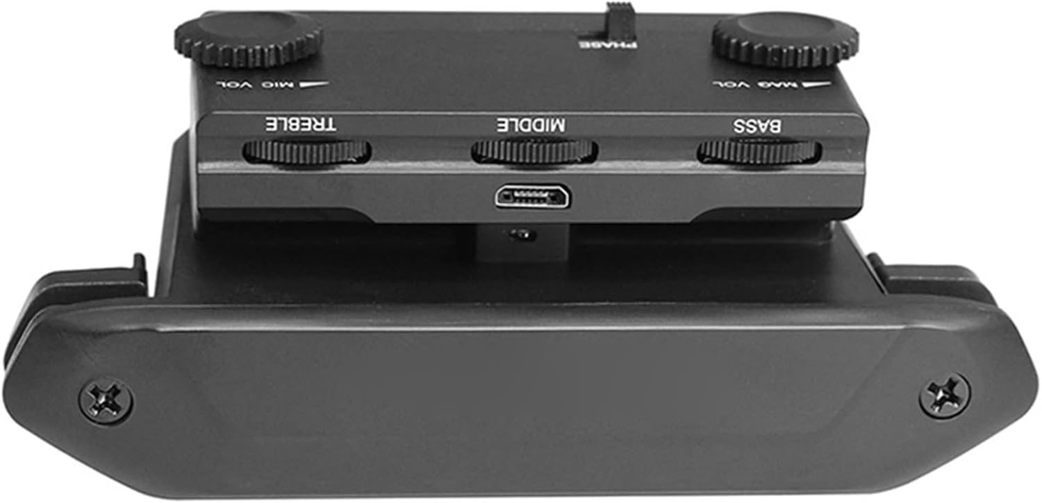 Guitar Pickup Multi-Functional Acoustic Guitar Pickup with Microphone Bass Middle Treble Volume Reverb Chorus Controls
