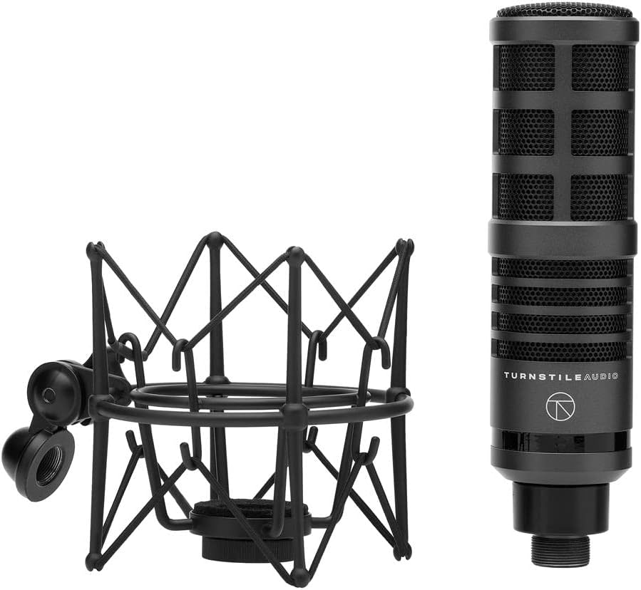 LiveTrak L-8 Portable 8-Channel Digital Mixer and Multitrack Recorder, Bundle 2x Platform Cardioid Dynamic Broadcast Mic, 2x Tabletop Microphone Stand, 2x Studio Monitoring Headphones, Cables