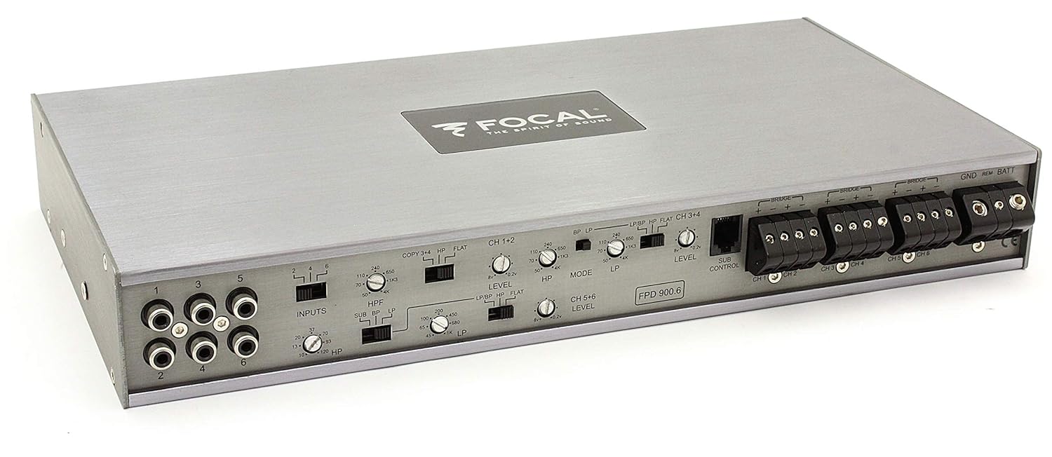 FPD 900.6 - Focal 6-Channel 1200W RMS Amplifier