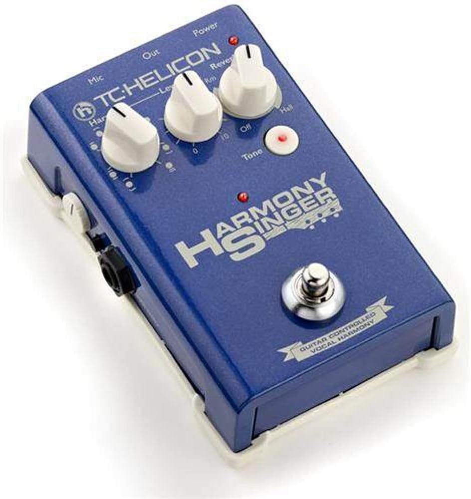 TC Helicon HARMONY SINGER Vocal Effects Stompbox with Guitar-Controlled Harmony, Reverb and Tone