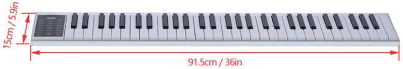 Keyboard Piano 61 Key Smart Digital Electronic Piano MIDI Keyboard Rechargeable LED Digital Tube Display Bluetooth Piano