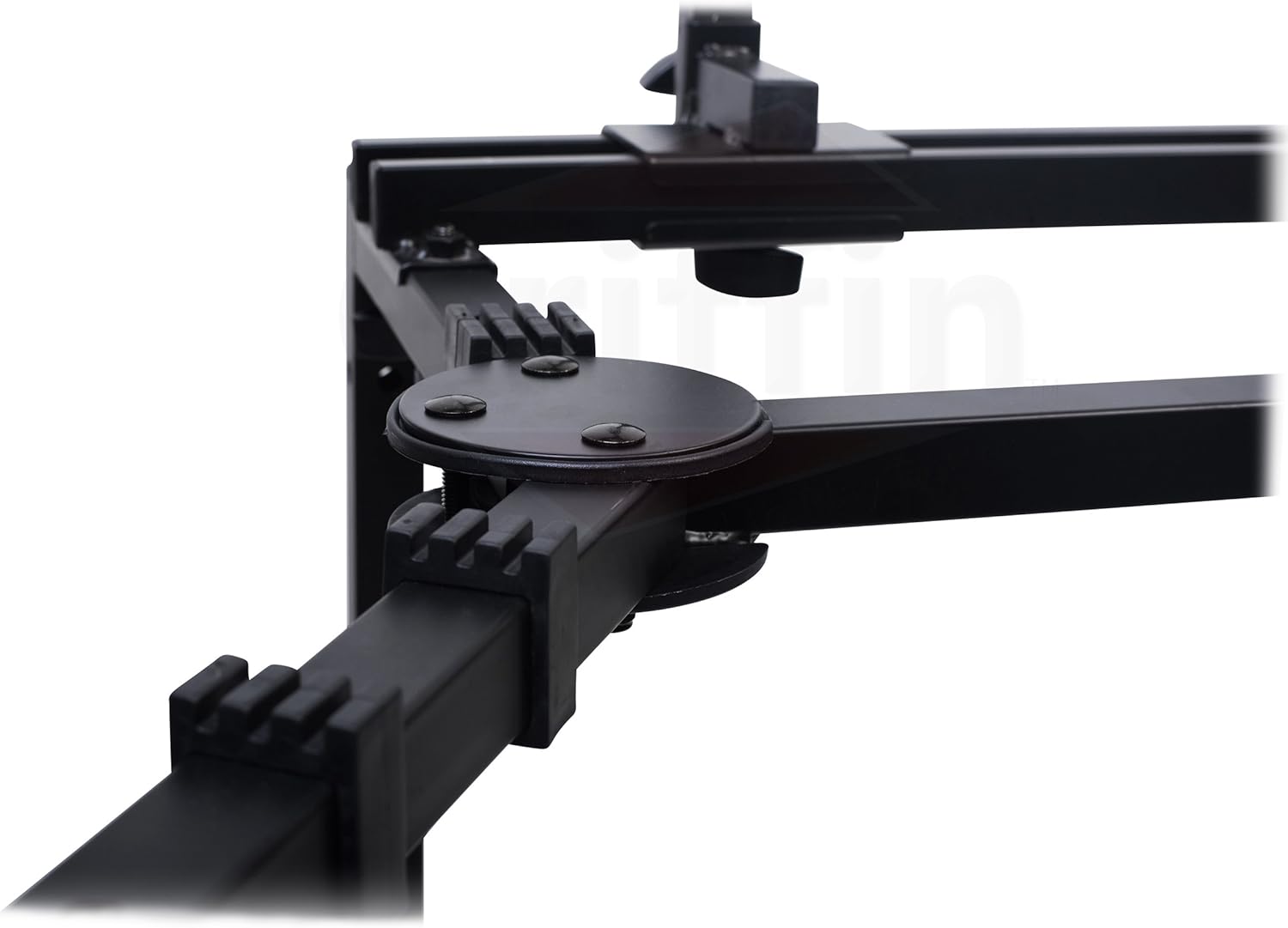 Griffin Double Piano Keyboard Stand & Laptop Mount (QuickFOLD Series) – 2 Tier/Dual Portable Studio Mixer Rack for Turntables, DJ Coffins, Digital Audio Gear & Music Equipment – Folding Multi Stage