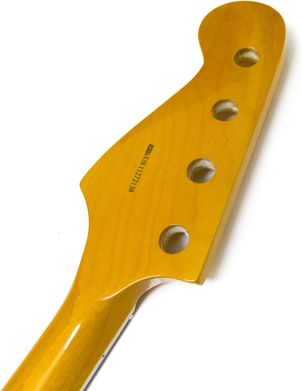 20 Frets Maple 4-String Bass Guitar Neck for Fender Jazz Bass, Rosewood Fingerboard, 38mm Nut, Adjustable Truss Rod, Gloss Finish