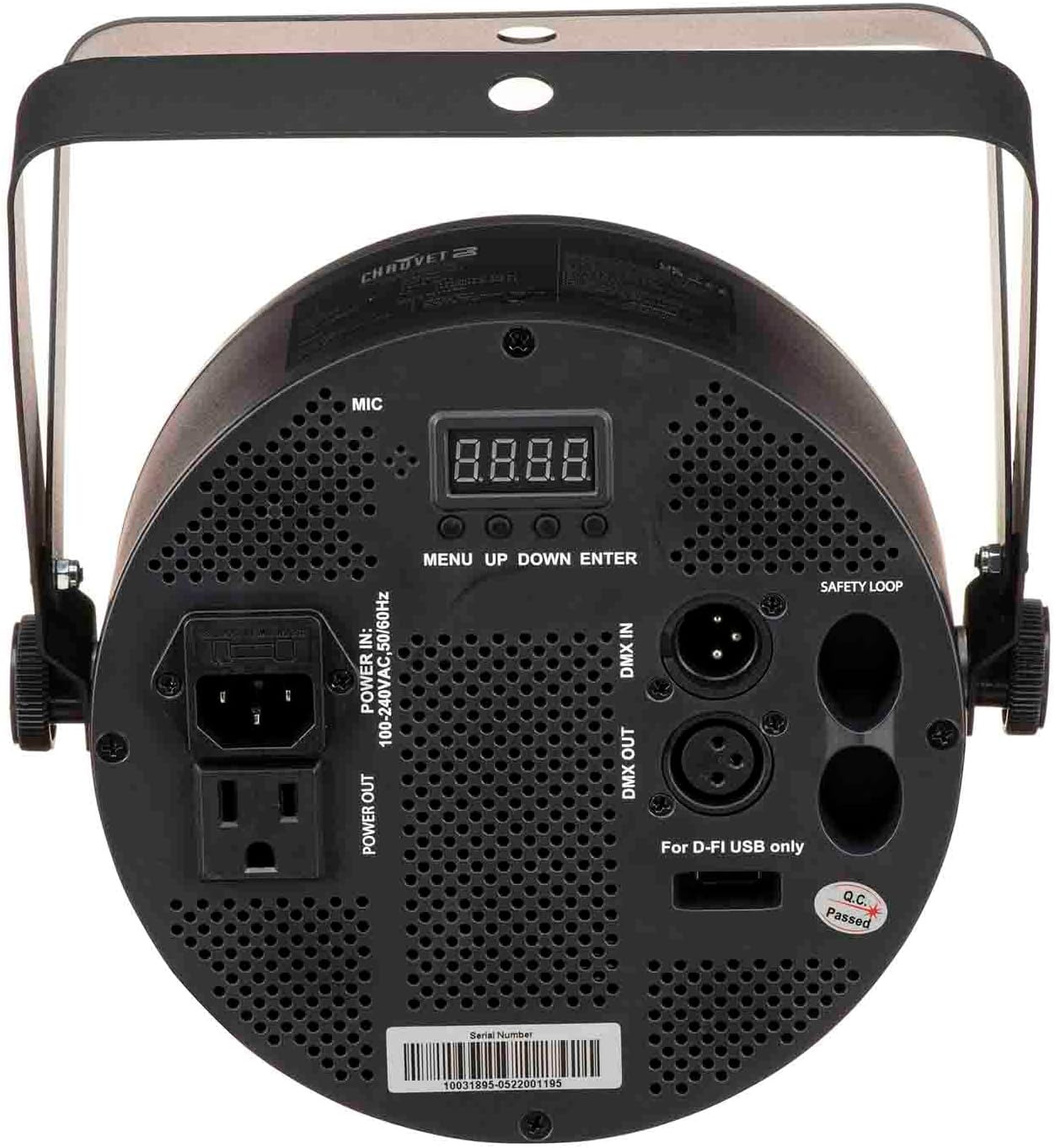 Low-profile, high-output tri-color (RGB) LED Par compatible with ILS