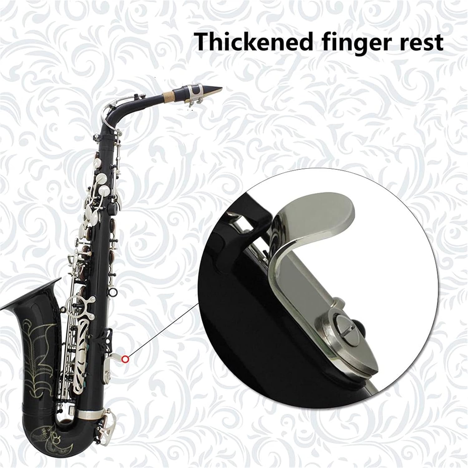 KESHUO Black Alto Saxophone Professional Wind Instrument Large Horn Brass EB E Sax with Box Musical Instrument Accessories Brass Sax Beginners Kit