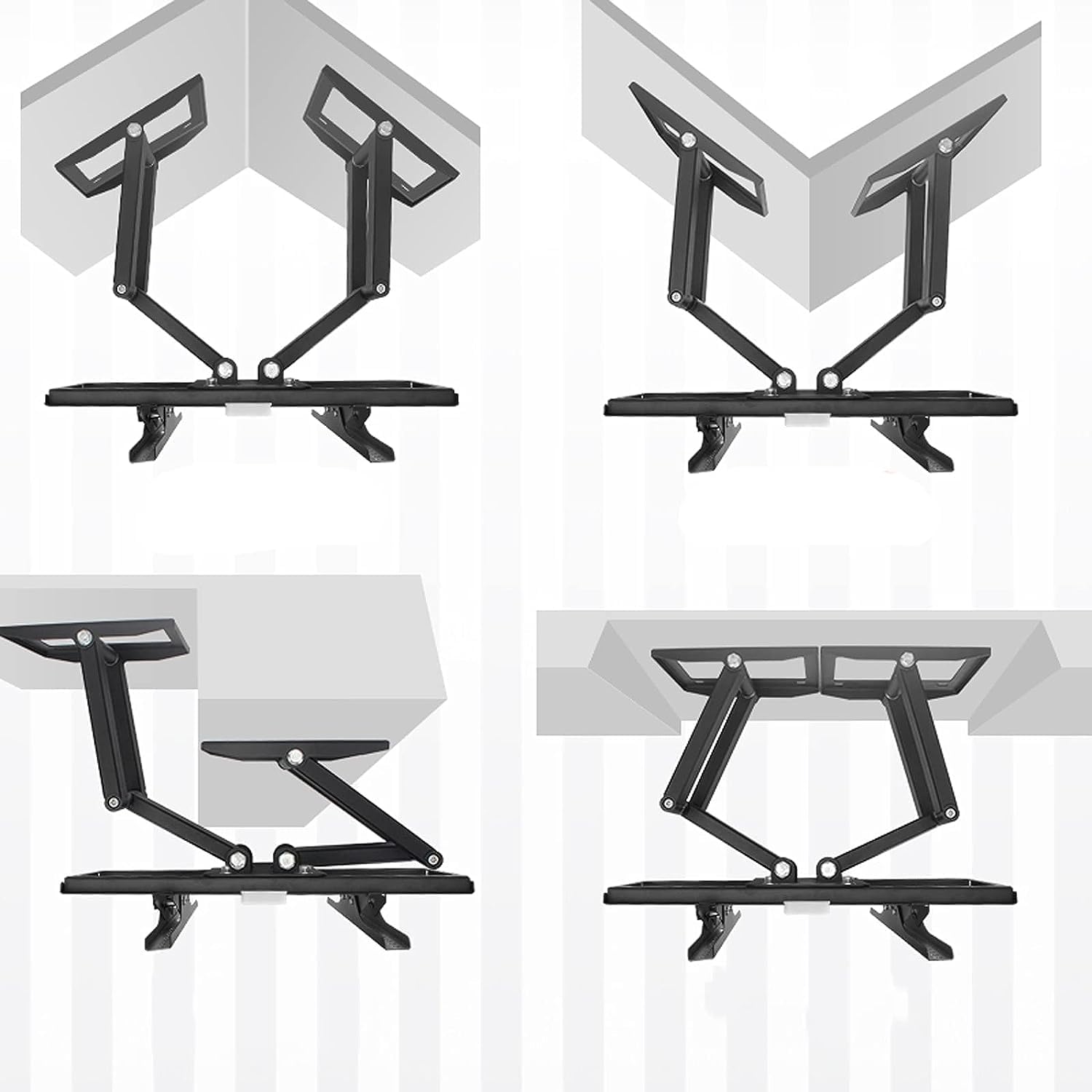 TV Wall Bracket, TV Wall Mount, TV Mount Stand Six-arm Corner Full Motion Wall Mount Extension Swivel Tilt