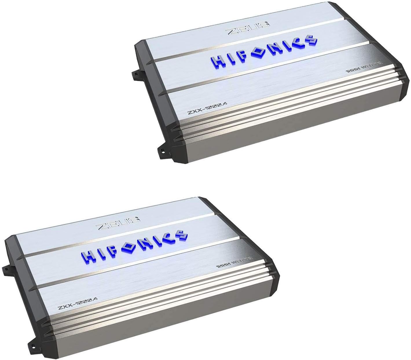 Hifonics 1000 Watt 4 Channel Class A/B Bridgeable Car Amp Amplifier (2 Pack)