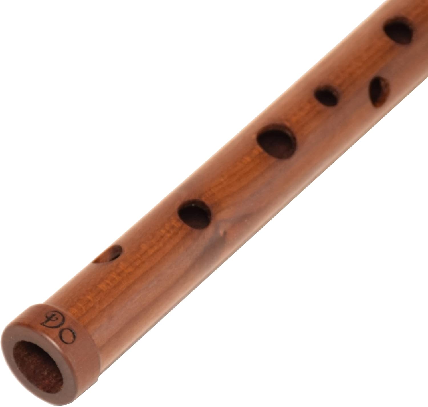 Chromatic Wooden Whistle iVolga PCS-01 key of C Flute Folk Wind Music Instrument Stabilized Wood Peny Whistle, Brown wood