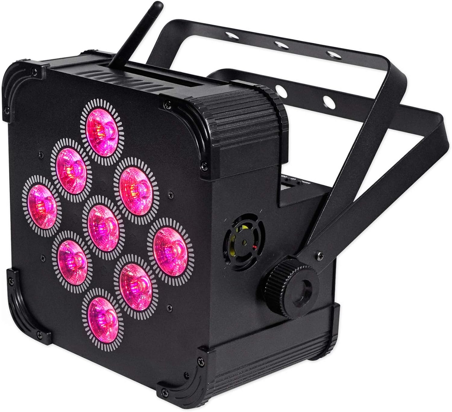 (4) Rockville Best PAR 60 Rechargable Par Can Wash Lights wWireless DMX+RGBWA+UV